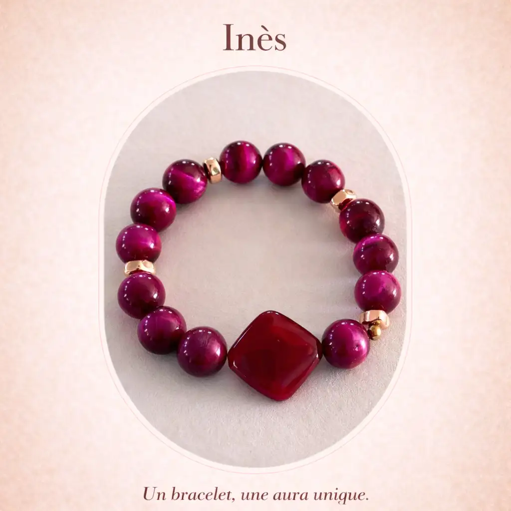 Bracelet Inès en perles naturelles 1,5 cm – bijou femme élégant