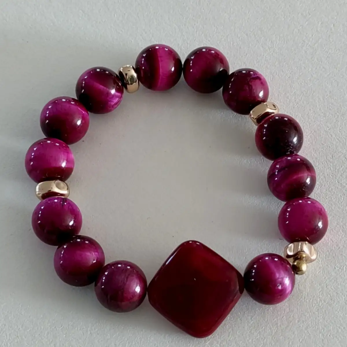 Bracelet Inès en perles naturelles 1,5 cm – bijou femme élégant