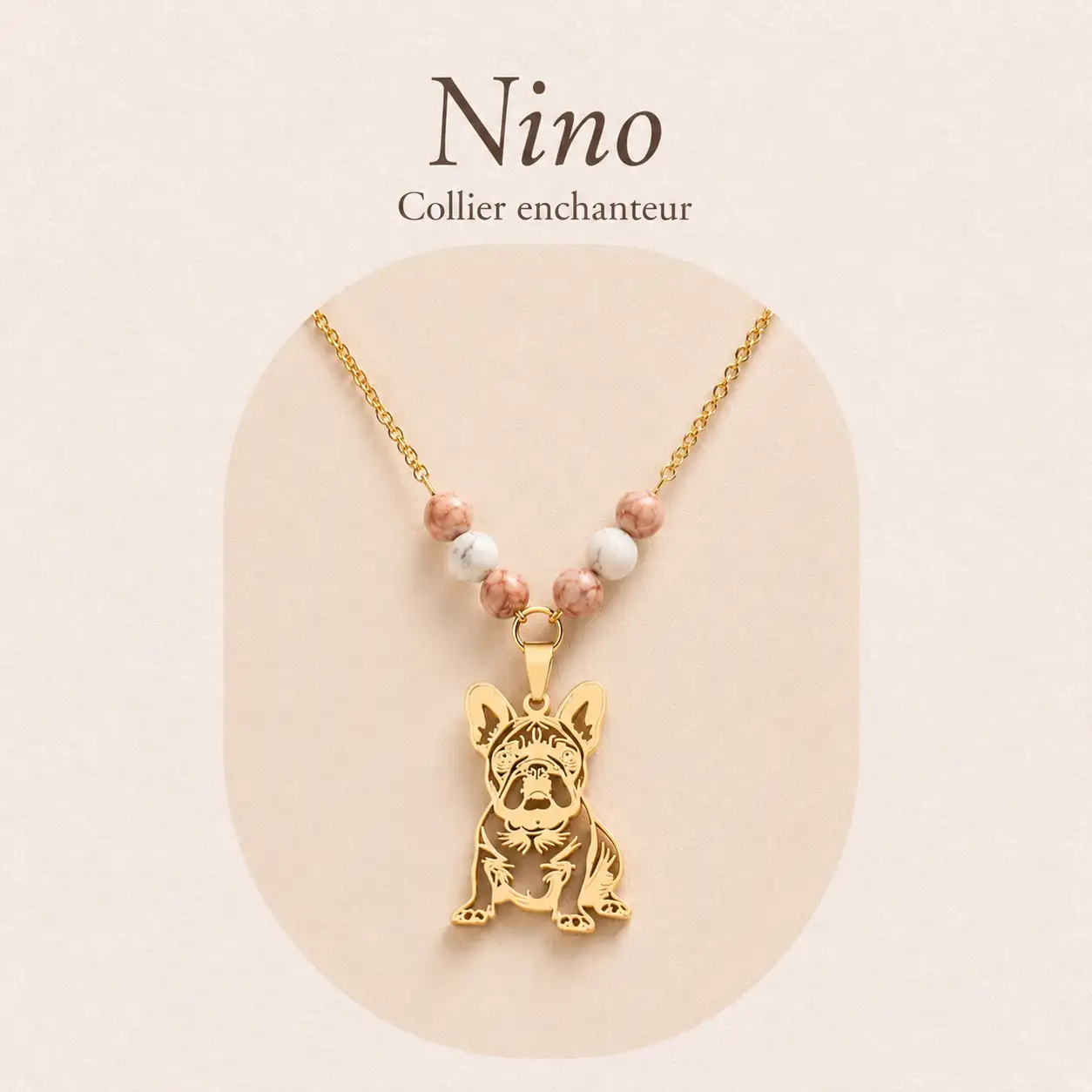 Collier bulldog Nino