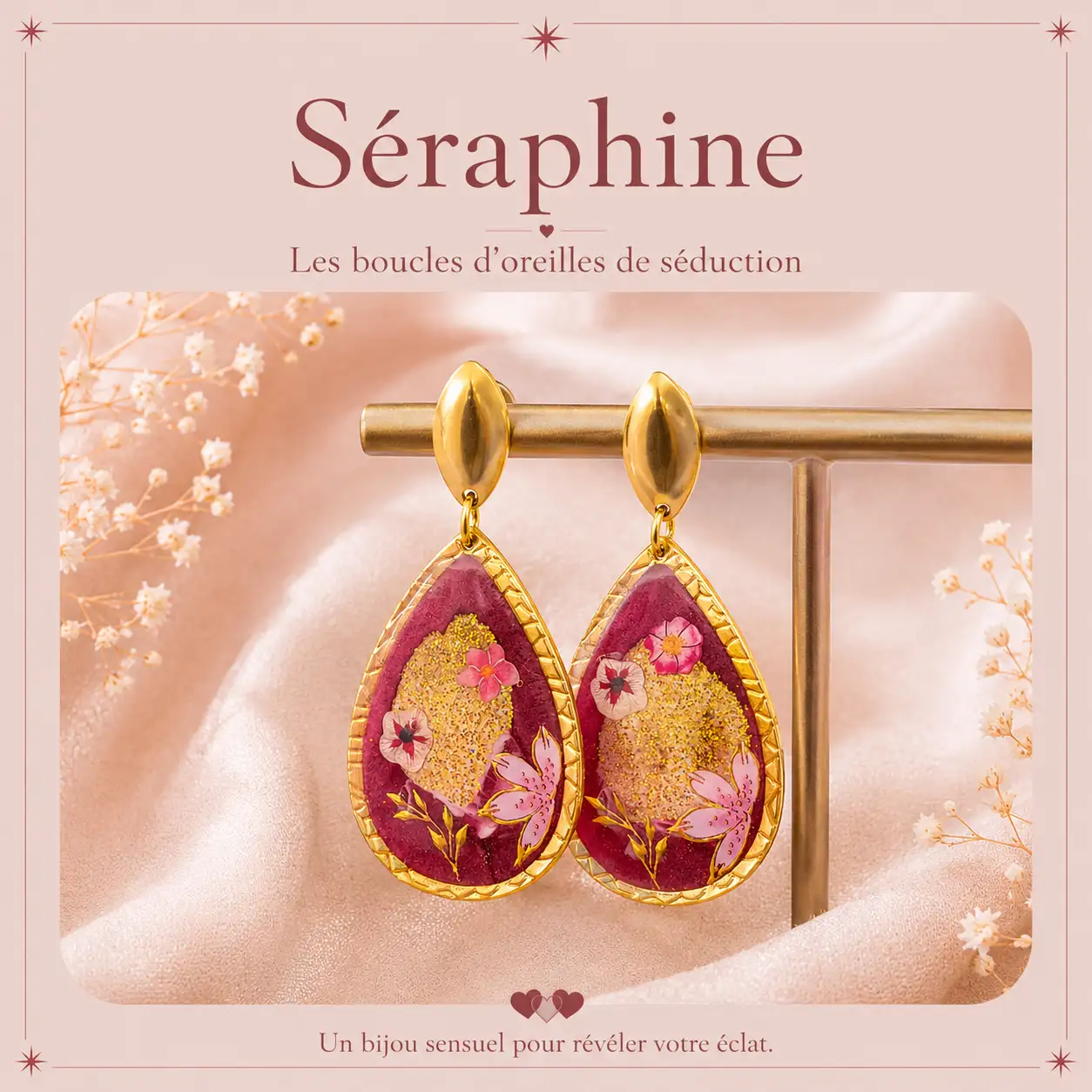 Boucles d'oreilles Séraphine