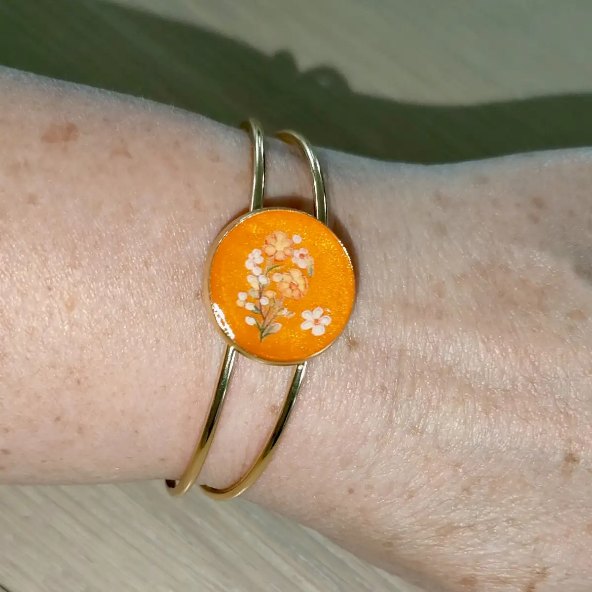 Bracelet Éclat | Bracelet réglable en acier inoxydable doré