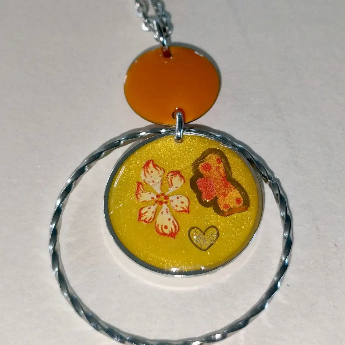 Collier Ambrelle – Acier inoxydable, résine