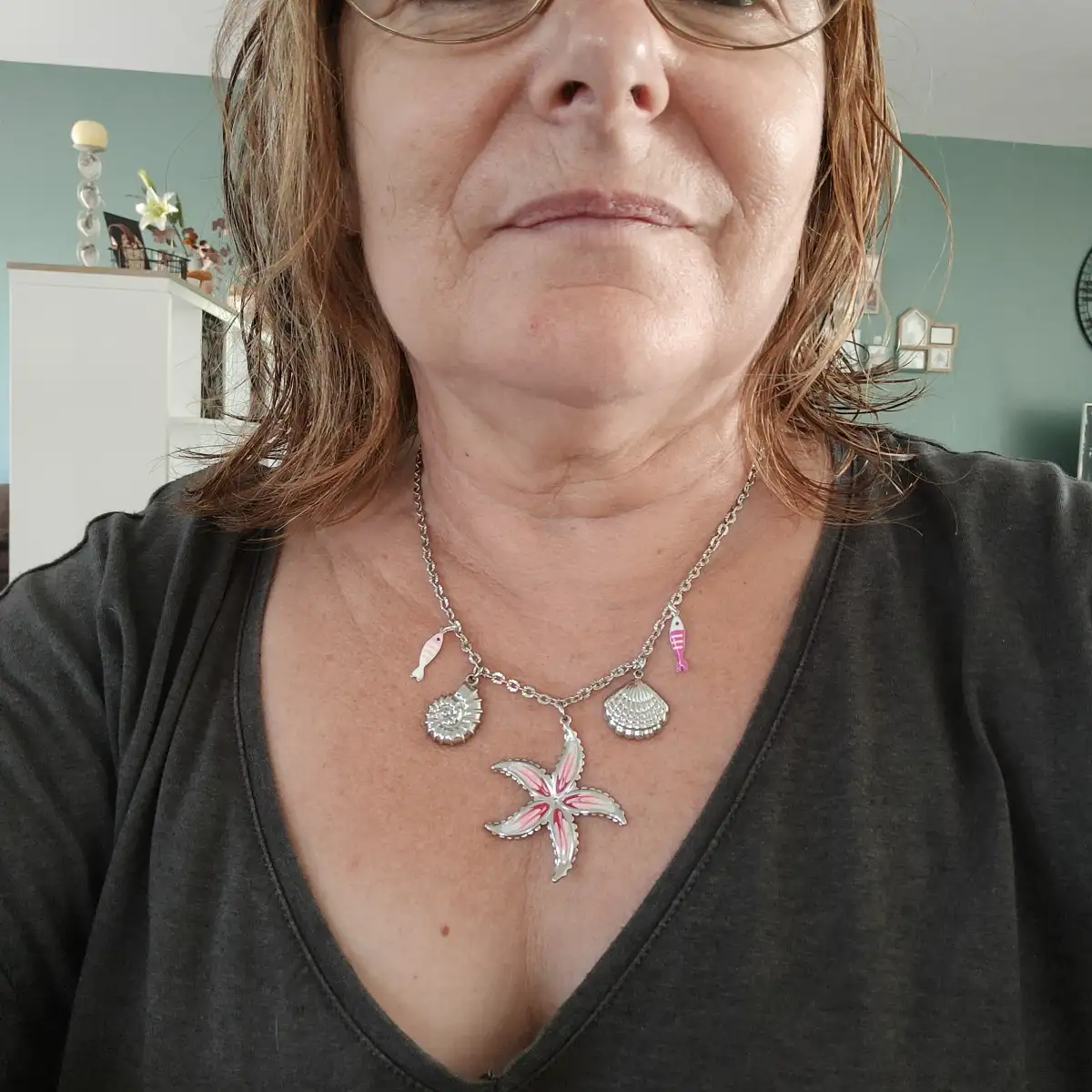Collier Calypso – Collier marin en acier inoxydable argenté | Modèle unique