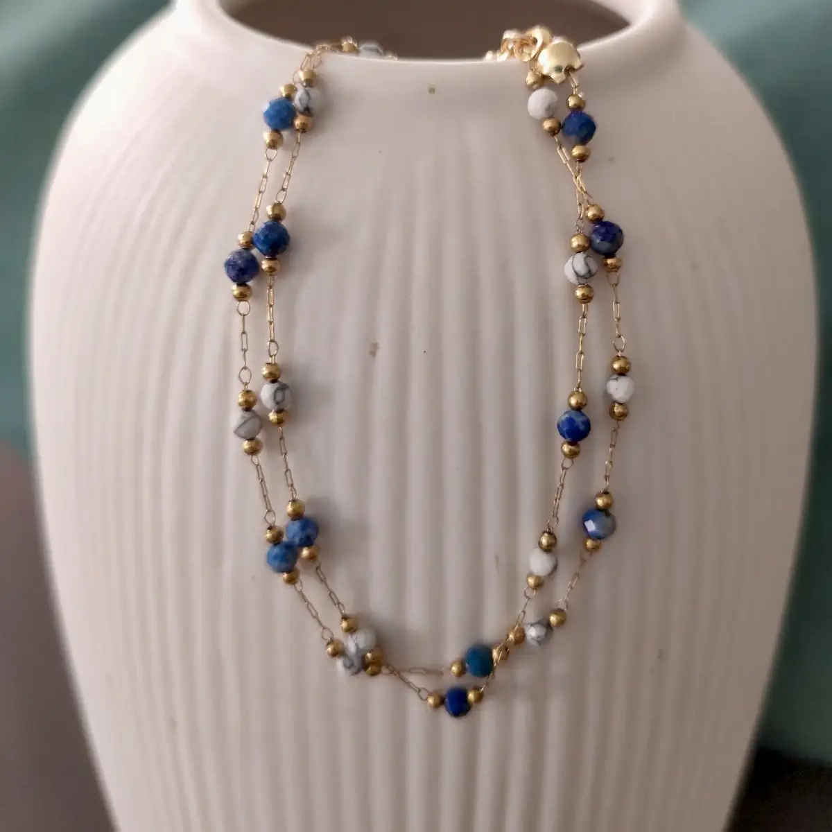 Parure Tamy | Parure de bijoux artisanale en acier inoxydable | Modèle unique