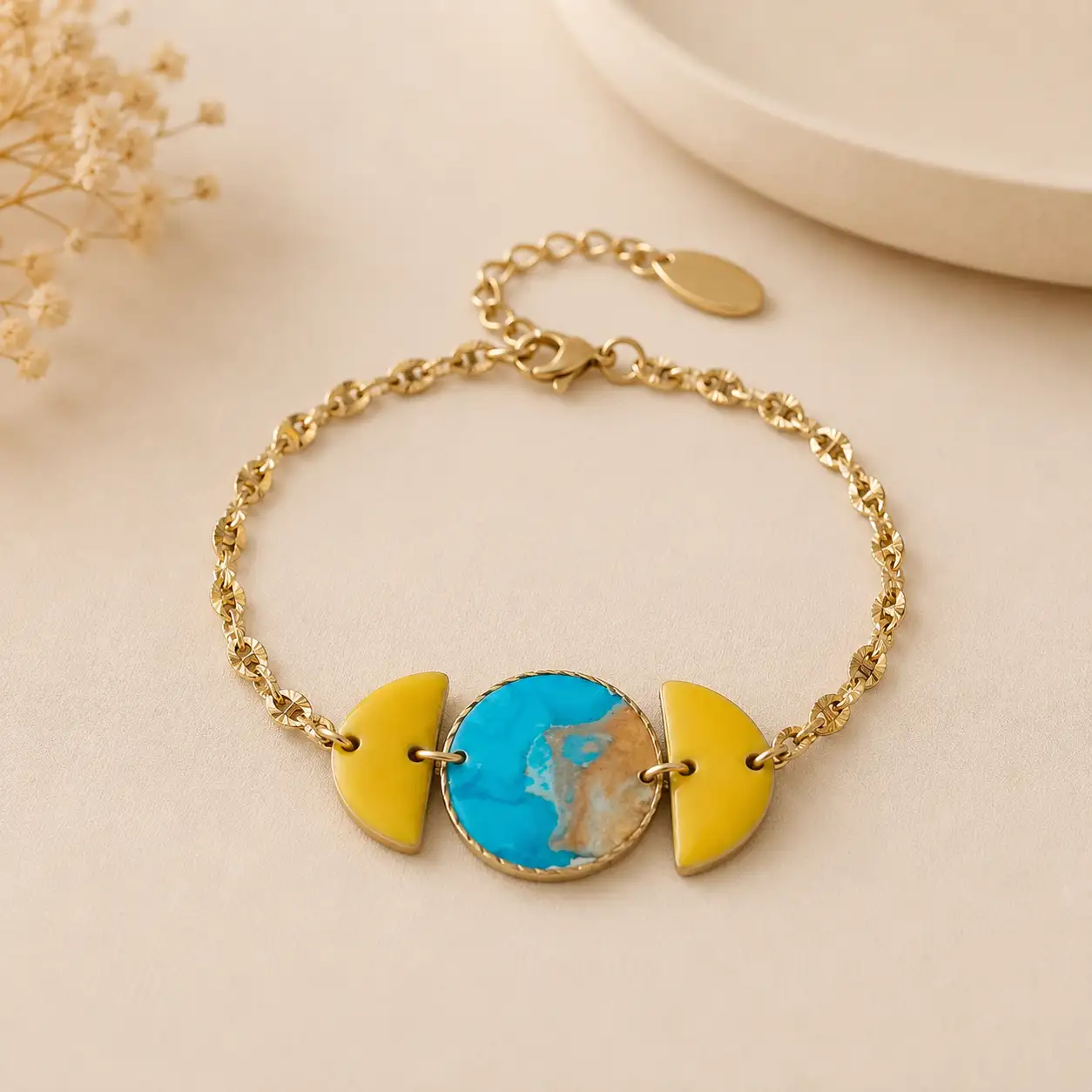 Bracelets collection Lina | Bracelets artisanaux en acier inoxydable | Modèles uniques